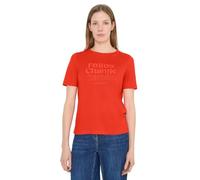 Cecil Camiseta con Estampado Frontal Cherry Tomato Orange XXL