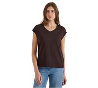 Cecil Camiseta con Hombros caídos con Cuello en V, Color marrón Cacao S