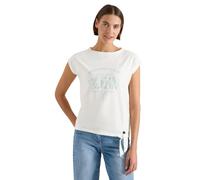 Cecil Camiseta con Hombros caídos con Detalle de Nudo, Color Vainilla, Talla S