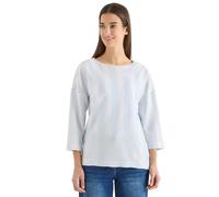 Cecil Camiseta con Textura a Rayas Cloud Blue XL