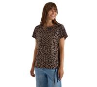 Cecil Camiseta de Cuello Barco para Mujer 3231334 con Estampado Leo, Moca cremoso, XS