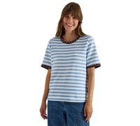 Cecil Camiseta de Cuello Redondo con Detalles Leo Easy Blue S