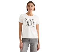 Cecil Camiseta de Cuello Redondo con Estampado Frontal Vanilla White XL