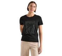 Cecil Camiseta de Cuello Redondo con Estampado Palm Breeze Green XL