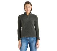 Cecil Camiseta de Hilo de Plumas con Cinta cruda, Color Caqui, XS