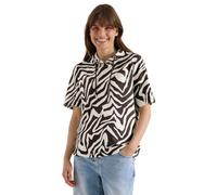 Cecil Camiseta de Manga Corta con Capucha y Estructura Brown Cacao XXL