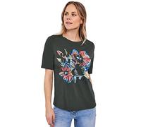 Cecil Camiseta de Manga Corta para Mujer Estampada, Easy Khaki, M