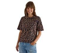 Cecil Camiseta de Mujer con Cuello Redondo y Estampado Leo 3231333, Creamy Mocha, M