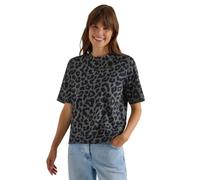 Cecil Camiseta de Mujer con Cuello Redondo y Estampado Leo 3231333, Verde Oliva, XXL