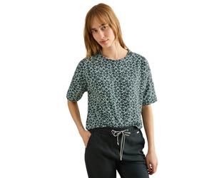 Cecil Camiseta de Mujer con Detalle de Botones, Cool Salvia Green, M