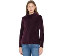Cecil Camiseta de Pana con Cuello Grande Eggplant Rojo M