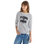 Cecil Camiseta de Rayas con Palabra Universal Azul XXL