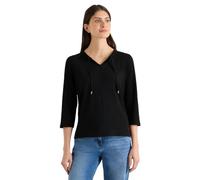 Cecil Camiseta en Aspecto túnica Negra XS