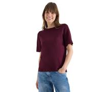 Cecil Camiseta en Color Liso Sweet Grape Red XL