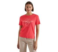 Cecil Camiseta para Mujer 3230421 con Cuello de Barco y Obra de Arte (1 Unidad), Coral, XL