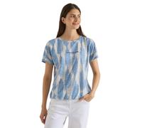 Cecil Camiseta para Mujer 3230894 con Aspecto Desgastado con Palabra (1 Unidad), Urban Dark Blue, XS