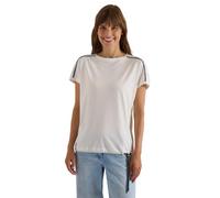 Cecil Camiseta para Mujer 3231325 con Cuello Barco y Estampado de Leo, Vanilla White., S