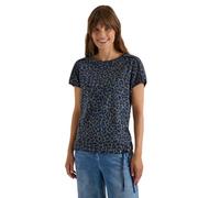 Cecil Camiseta para Mujer 3231334 con Cuello Barco y Estampado de Leo, Verde Oliva, S