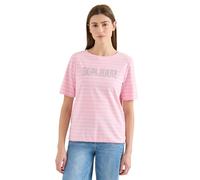 Cecil Camiseta rígida con Wording Light Blush Rose XS
