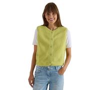Cecil Chaleco de peluche para mujer 2200680 con detalles de softshell, verde citrino, XS