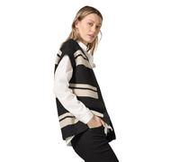 Cecil Chaleco de Rayas para Mujer, Negro, XXL