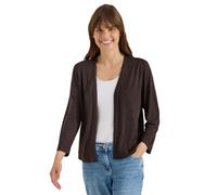 Cecil Chaqueta Abierta en Color Liso con Manga 3/4 Brown Cacao S