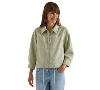 Cecil Chaqueta de manga 3/4 con bolsillos en el pecho y cremallera raw matcha lime L