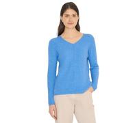 Cecil Jersey con Cuello en V, Color Azul Jaspeado, Talla M