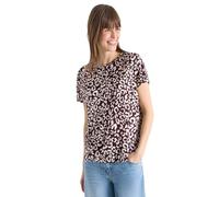 Cecil Leo Rich Burgundy - Camiseta con Aspecto de Lino, Talla M