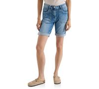Cecil Pantalones Cortos para Mujer de Cintura Media, Ajustados, Corte Informal, 3818618, Mid Blue Wash, 34