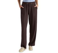 Cecil Pantalones de Pierna Recta de Cintura Alta en Corte Holgado, Color marrón Cacao S