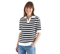 Cecil Polo Universal de Malla a Rayas Azul M