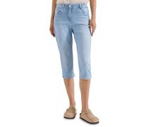 Cecil Slim Leg Capri Jeans Light Blue Random Bleached 27