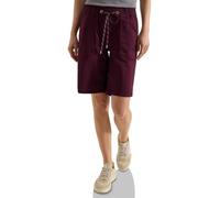 Cecil Straight Leg - Pantalones Cortos (Talla XL), Color Rojo