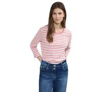 Cecil Stripe T-Shirt_pa Camiseta de Rayas multimelange, Rosa Sorbet, L para Mujer