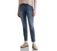 Cecil Style Scarlett 1-knopf 49 Vaqueros de Corte Informal, Mid Blue Wash, 32W / 32L Mujeres