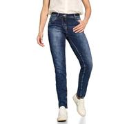 Cecil Style Scarlett 1-knopf 59 Jeans Casual Fit, Mid Blue Wash, 27W / 30L Mujeres