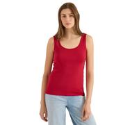 Cecil Top básico de algodón Puro tamarillo Rojo L
