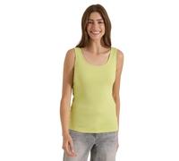 Cecil Top Básico de Algodón Puro Verde Citrina XXL
