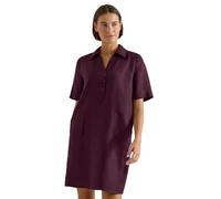 Cecil Vestido de Lino Liso Rich Burgundy L