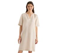 Cecil Vestido Mezcla de Lino en Color Liso Macadamia Beige XXL