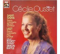 Cécile Ousset, Sir Simon Rattle, Camille Saint-Saëns, Franz Liszt, City Of Birmingham Symphony Orchestra - Cécile Ousset, Sir Simon Rattle, Camille Saint-Saëns, Franz Liszt, City Of Birmingham Symphony Orchestra: Saint-Saëns Piano Concerto No. 2 In G Minor, Liszt Piano Concerto No.1 In E Flat LP