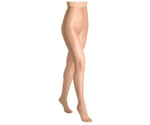 Cecilia de Rafael Mujeres Eterno Super Lucido Medias Brillantes en Te con Acabado Liso - Nylon y Spandex - XXL