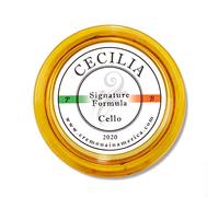 CECILIA ‘Signature Formula’ Rosin for Cello, Rosin Specially Formulated Cello Rosin for Cello Bows (New ‘Liquid Form Blending Method’) (MINI (Half Cake))