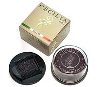 CECILIA SOLO - Colofonia para violonchelo, colofonia especialmente formulada para lazos de violonchelo con esparcidor de colofonia incluido (pastel completo)