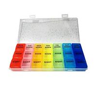 Cecilie Semanales 7 Días píldora Medicina cuadro titular Organizador Semanal 7 Día 21 ranuras de almacenamiento Píldora Cuadro de medicamentos Suplementos Cecilie