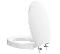 CECIPA Asiento elevador de inodoro de 5 cm - Duroplast con descenso suave, soporta hasta 250 kg, ergonómico y fácil de limpiar