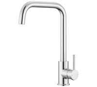 CECIPA Grifo Cocina Cromo, Mezclador Cocina Arco Alto Caudal 360 con Cartucho de Cerámica de Alto Rendimiento, Adaptable a Todos los Fregates (Individual/Doppelbecken)