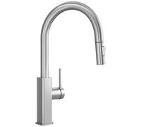 CECIPA Grifo Cocina Extraíble Acero Inoxidable, Grifos Cocina Fregadero con Doble Chorro, Grifo de Cocina Extensible 360° Giratorio, Grifería Cocina Moderna