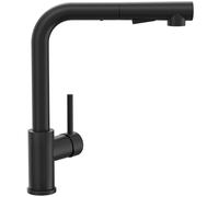 CECIPA Grifo Cocina Negro, Grifos Cocina Fregadero con Ducha de 2 Modos de Rociado, Grifo de Cocina Giratorio 360 ° con Burbujeador Desmontable, Caliente y Fria Agua